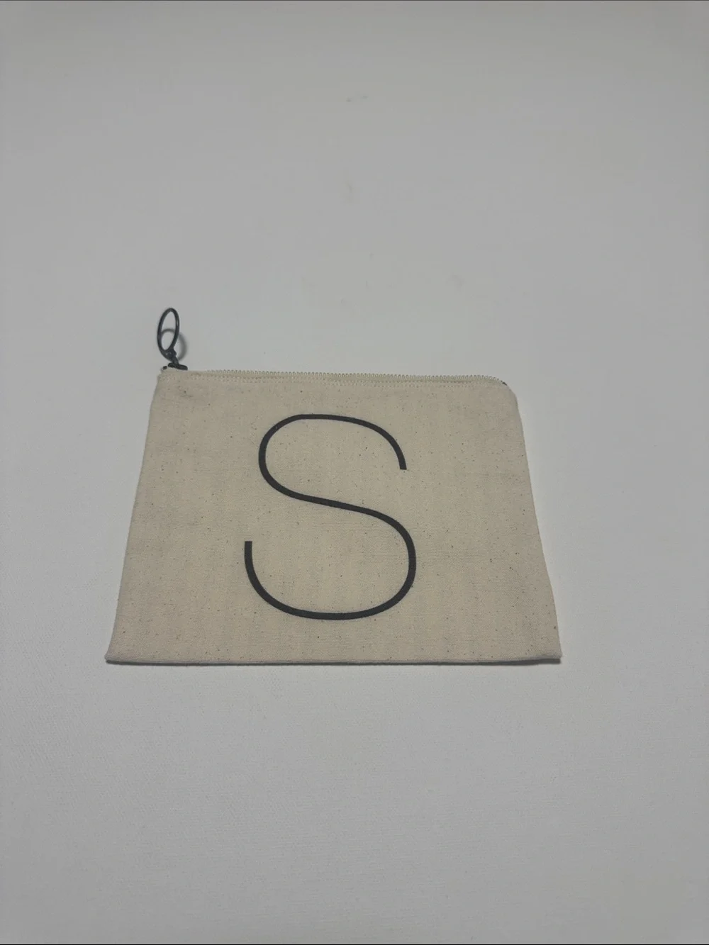 Pottery Barn Small Zippered Make Up Bag Initial S